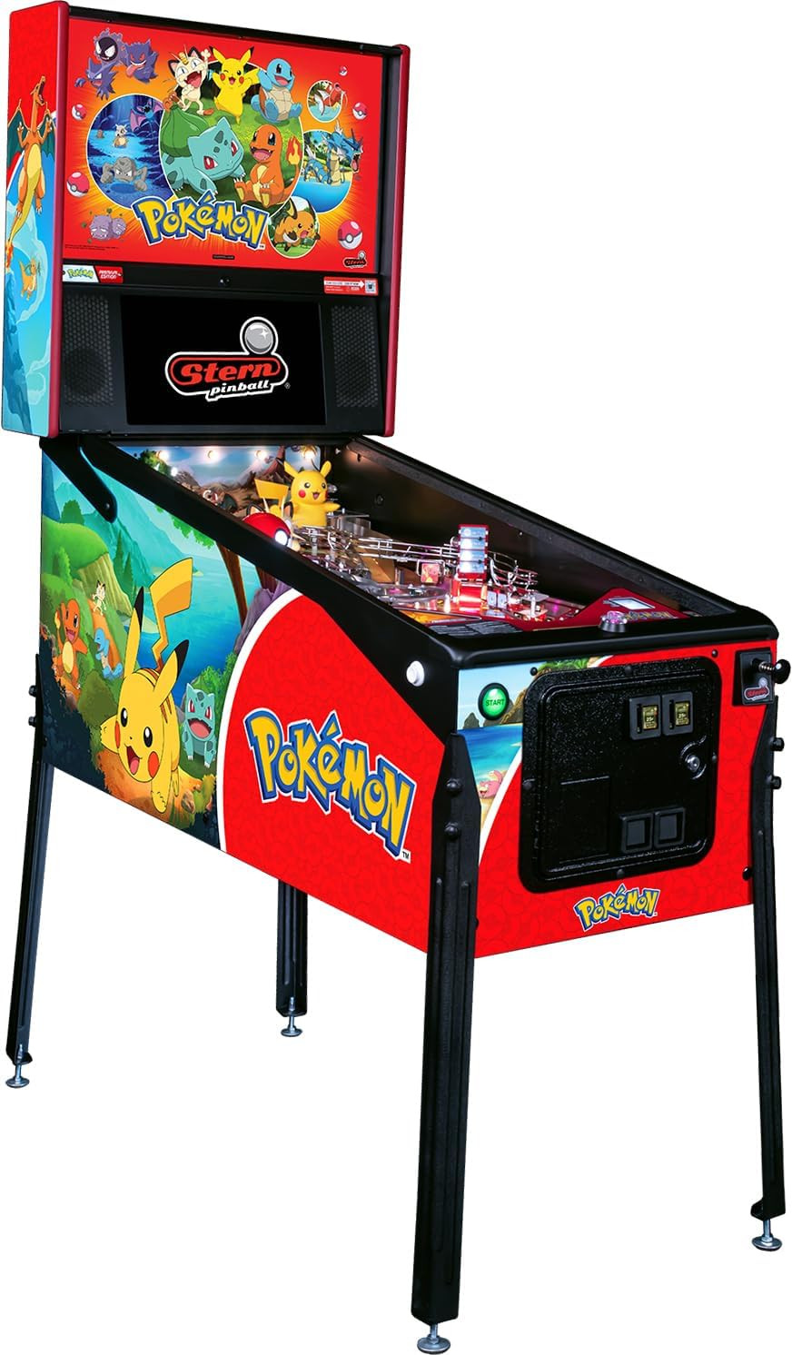 Stern Pinball Pokémon Arcade Pinball Machine with Insider Connected, Premium Edi Stern Pinball Pokémon Arcade Pinball Machine with Insider Connected, Premium Edi