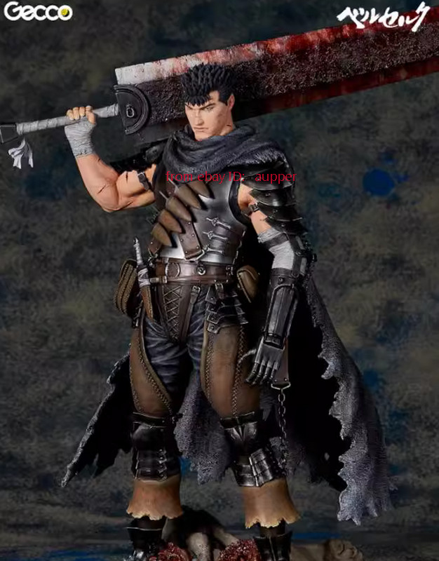 Perfect Gecco Berserk Guts Black Knight Sword 1/6 Statue Figure In Stock New 