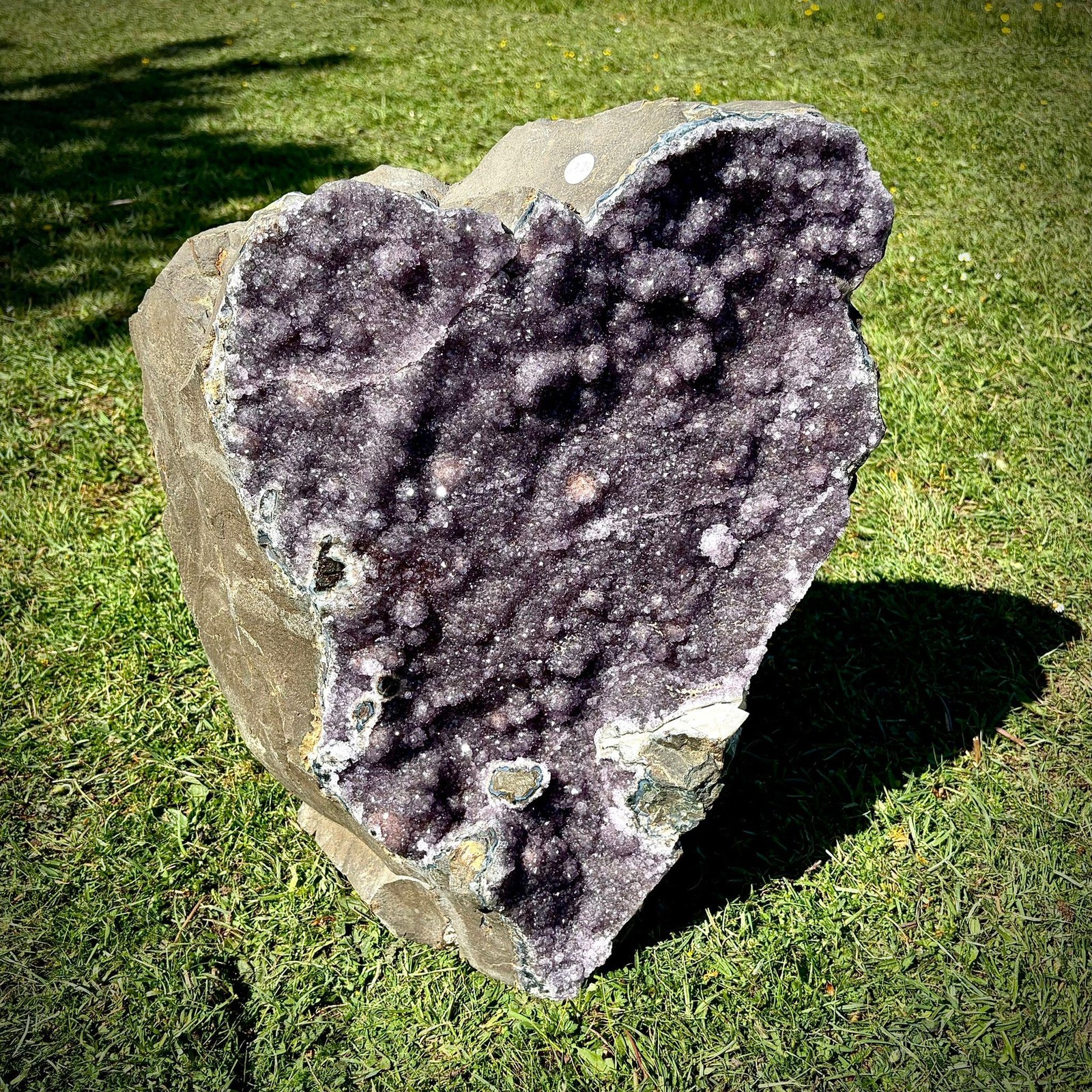 Extra Large Amethyst Crystal | Natural Basalt Back (63.2kg) Extra Large Amethyst Crystal | Natural Basalt Back (63.2kg)