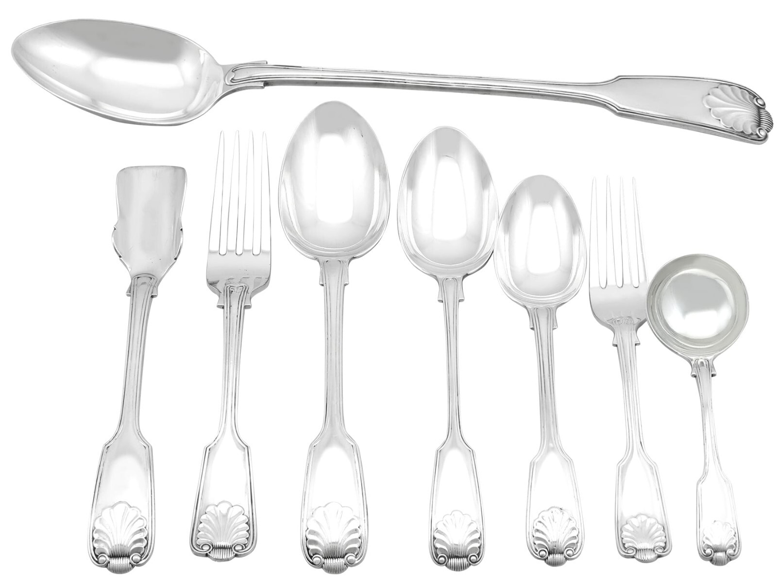 Antique Edwardian Sterling Silver Canteen of Cutlery (1906) Antique Edwardian Sterling Silver Canteen of Cutlery (1906)