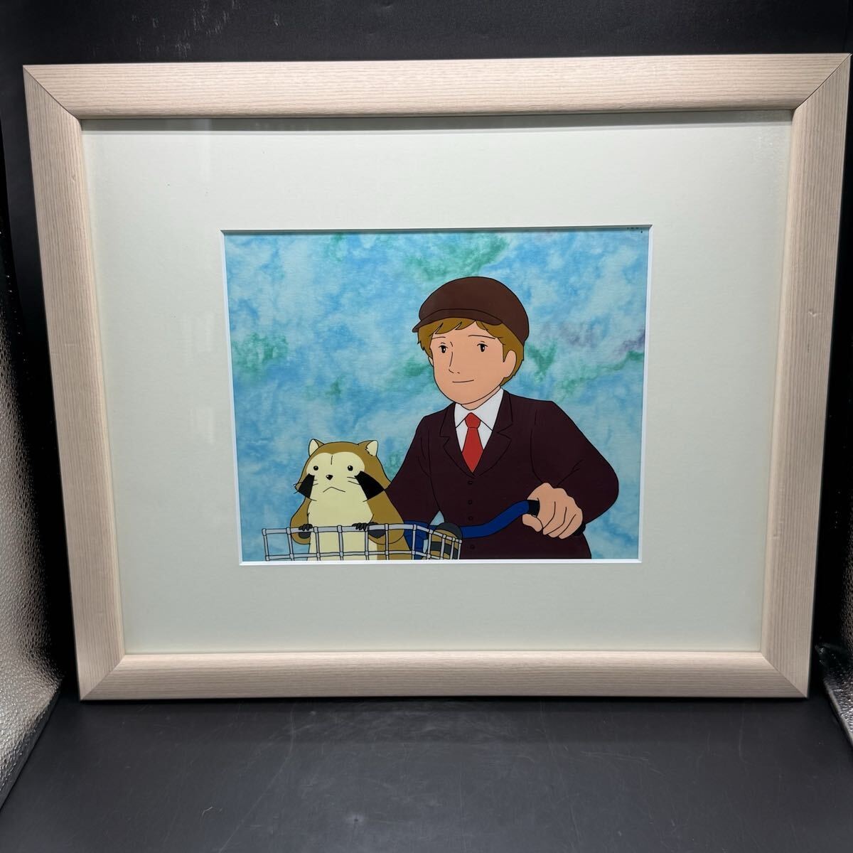 World Masterpiece Theater Rascal the Raccoon Cycling Limited Reprint Cel 49/100 World Masterpiece Theater Rascal the Raccoon Cycling Limited Reprint Cel 49/100