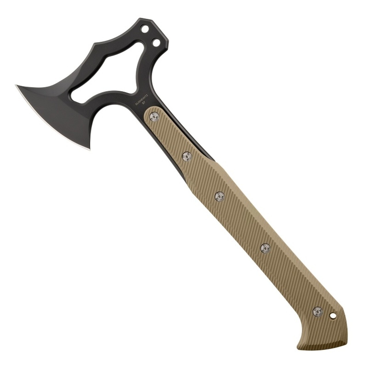 Hogue Allen Elishewitz EX-T01 Tomahawk S7 Tool Steel Blade FDE Cerakote Hogue Allen Elishewitz EX-T01 Tomahawk S7 Tool Steel Blade FDE Cerakote