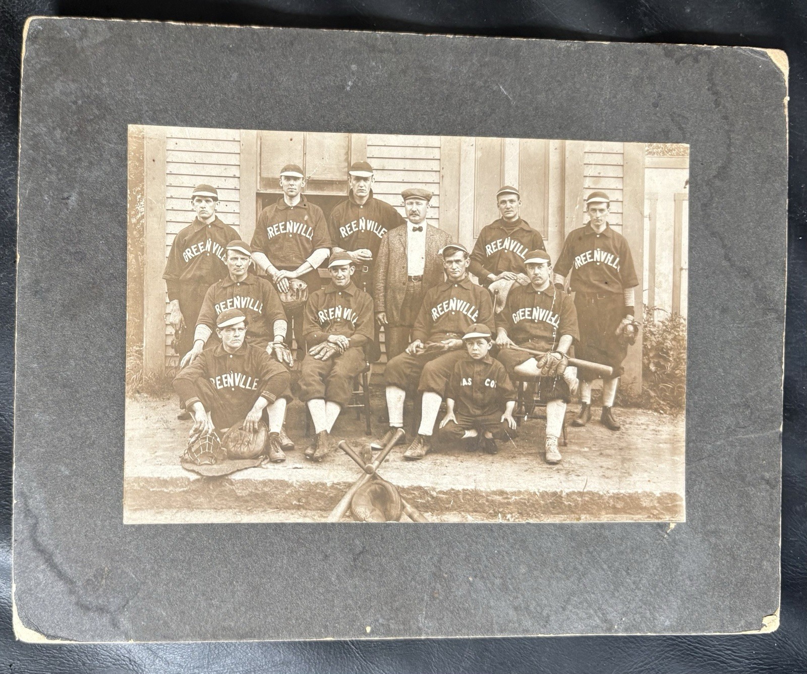 MLB Lifetime Ban Shoeless Joe Jackson XRC 1908 Greenville Baseball Cabinet Card