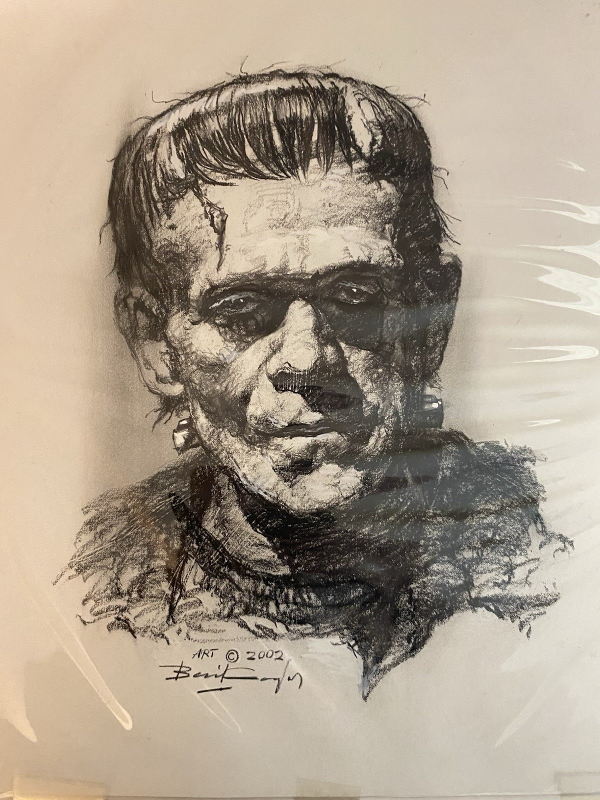 Basil Gogos Original Art Famous Monsters FRANKENSTEIN Boris Karloff Universal Basil Gogos Original Art Famous Monsters FRANKENSTEIN Boris Karloff Universal