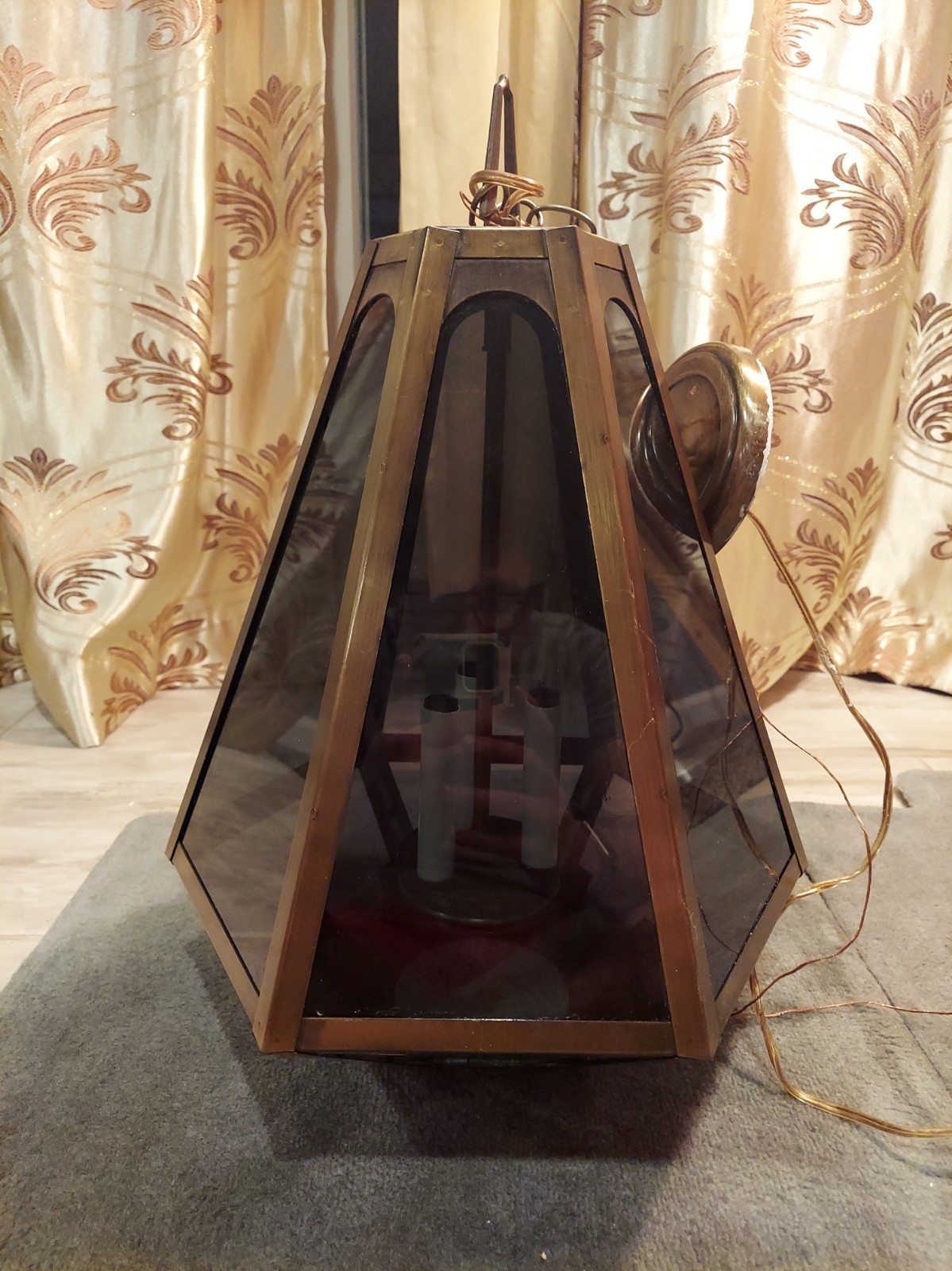 Medieval Windsor Castle Lantern Converted to Electric Fixture Hung by Edward III Medieval Windsor Castle Lantern Converted to Electric Fixture Hung by Edward III