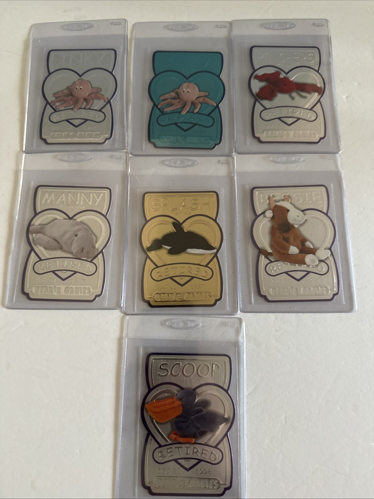 Beanie Babies Series 3 Retired Card GOLD Splash 31/100 Plus 6 Scarce Variations Beanie Babies Series 3 Retired Card GOLD Splash 31/100 Plus 6 Scarce Variations