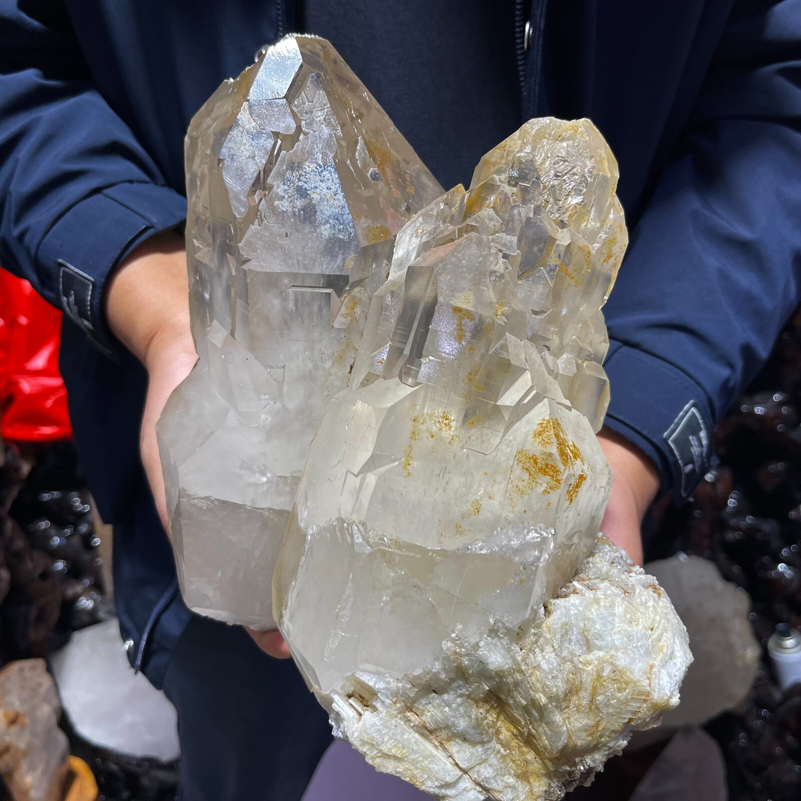 20.2LB TOP Pakistan Natural high-quality clear quartz castle crystal specimen