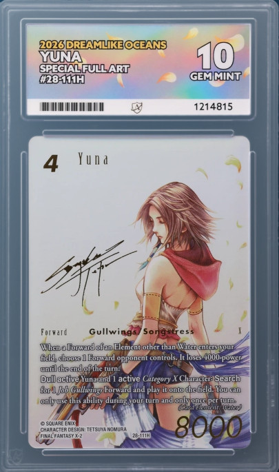 Yuna 28‑111H - Special Full Art Signature - FFTCG - ACE 10