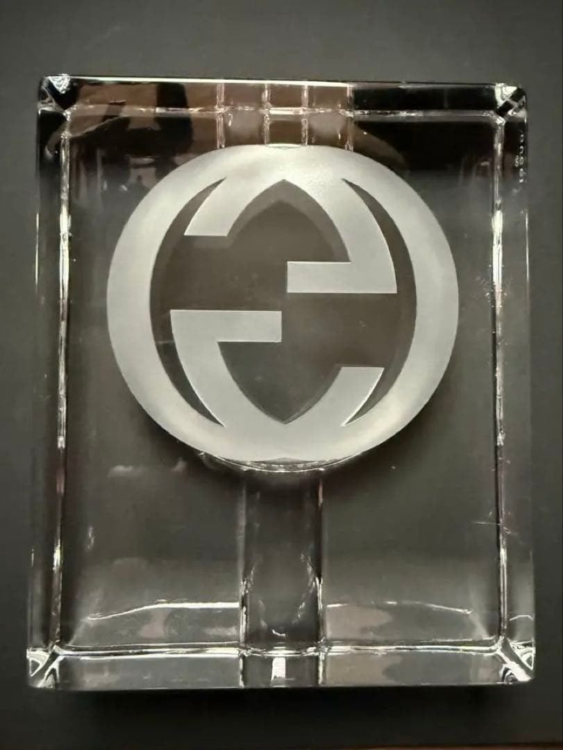 Vintage GUCCI Tom Ford Crystal Ashtray Made in Italy from Japan