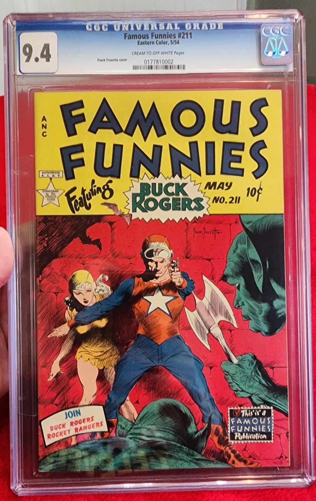 Famous Funnies #211 CGC 9.4 Frank Frazetta Cover 1954 Famous Funnies #211 CGC 9.4 Frank Frazetta Cover 1954