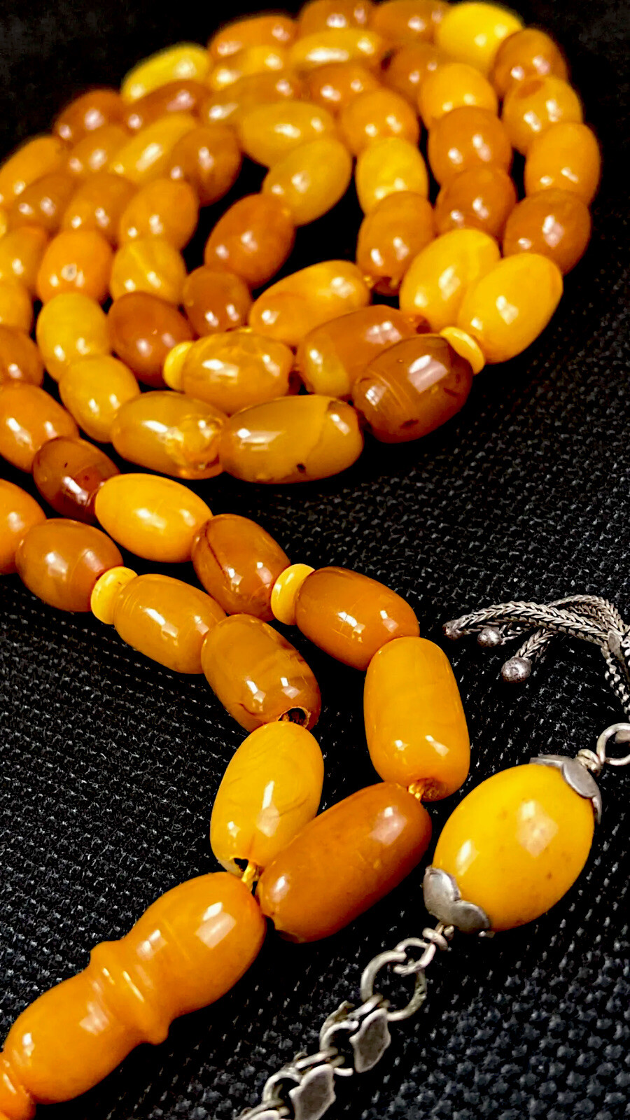 SUPER RARE CERTIFIED ANTIQUE GERMAN NATURAL BALTIC AMBER ROSARY 66 Beads 60gr. SUPER RARE CERTIFIED ANTIQUE GERMAN NATURAL BALTIC AMBER ROSARY 66 Beads 60gr.