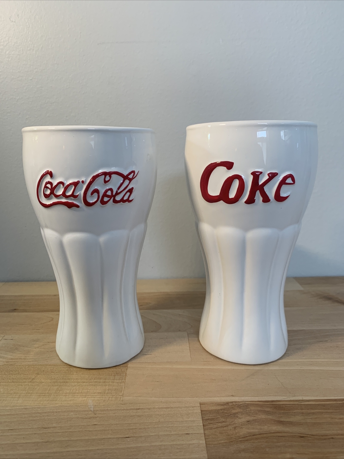 Vintage Coca Cola Ceramic Cups. Collectible And Great Conversation Piece