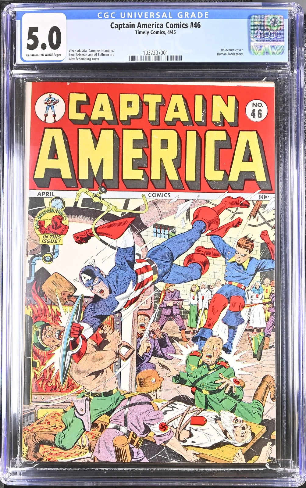 Captain America Comics (1941, Timely) # 46 CGC: CGC 5.0 (1037207001) Captain America Comics (1941, Timely) # 46 CGC: CGC 5.0 (1037207001)