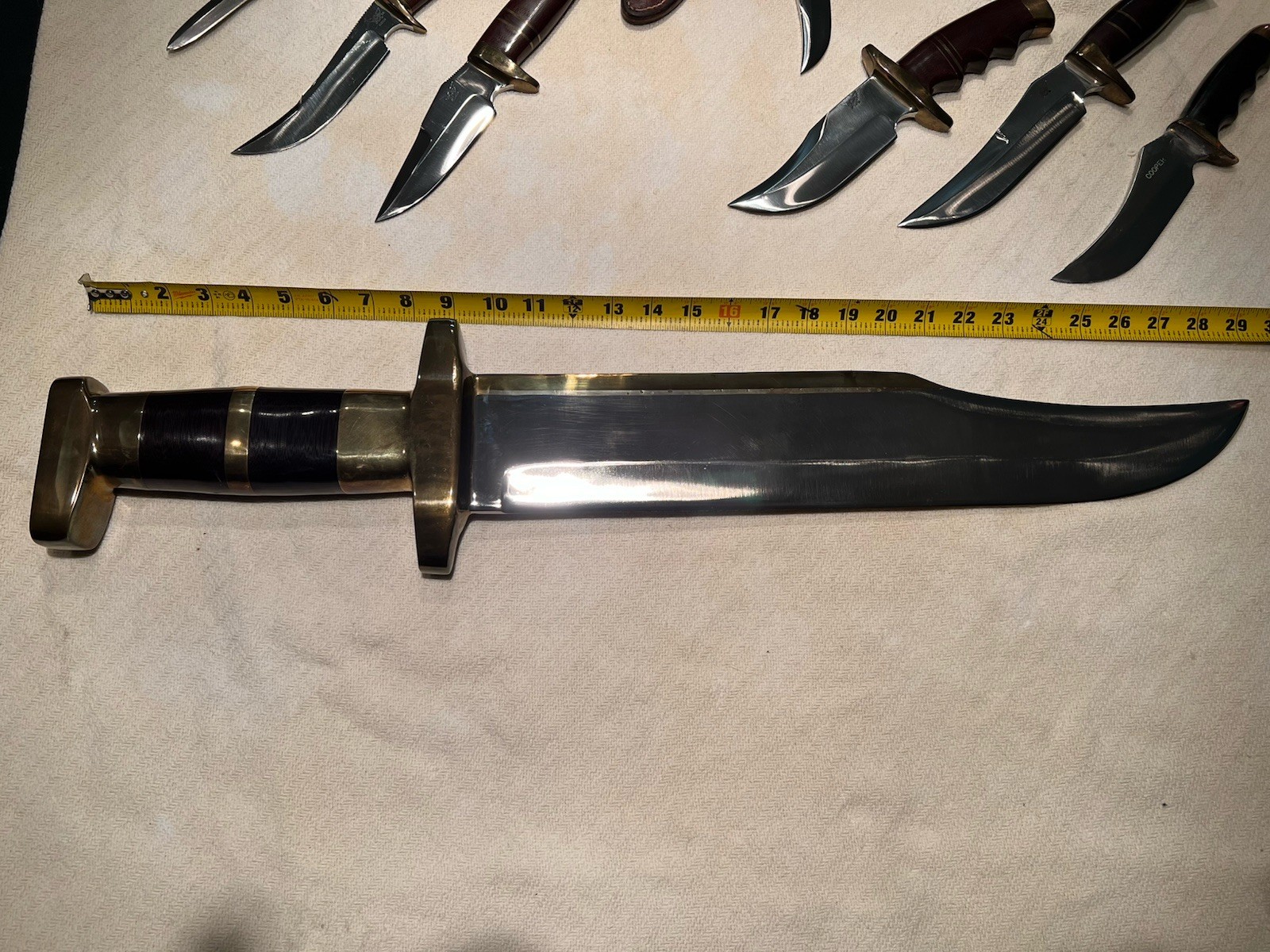 John N. Cooper 1964 Virginia Beach One Of One Bowie Show Knife. 29” Long