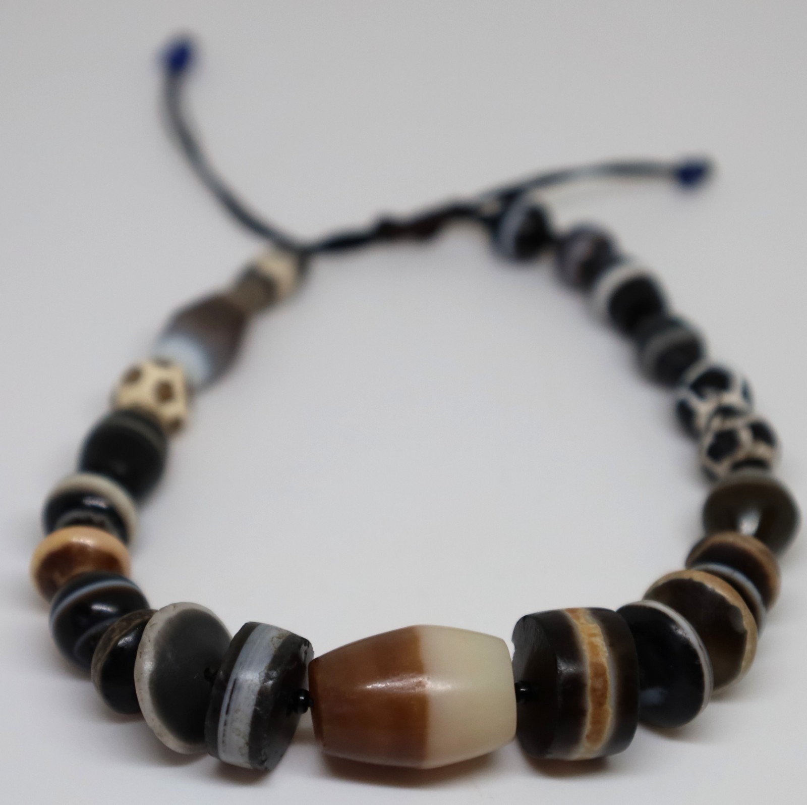 ancient different deities agate beads bracelet