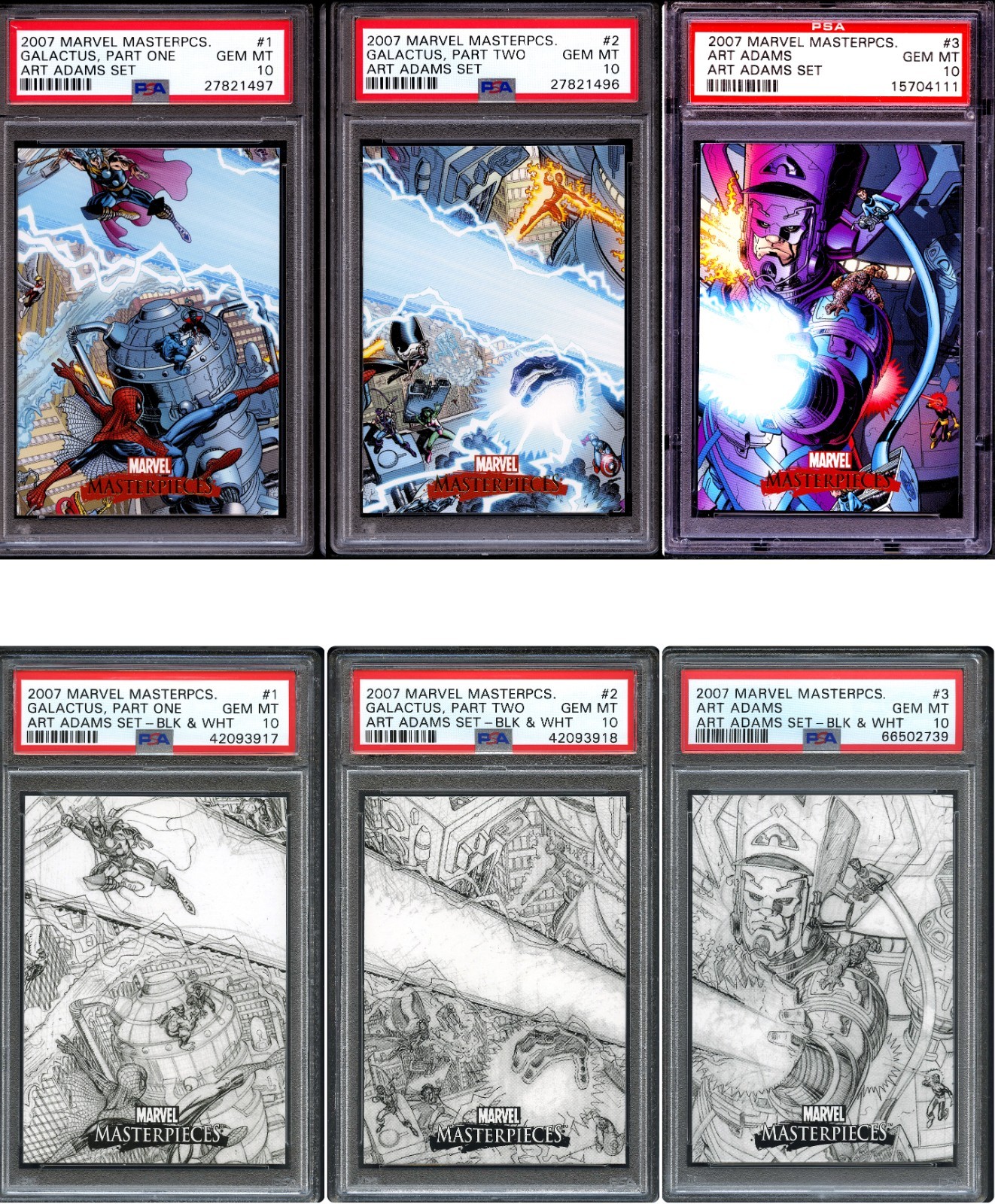 2007 Marvel Masterpieces Case Topper PSA 10