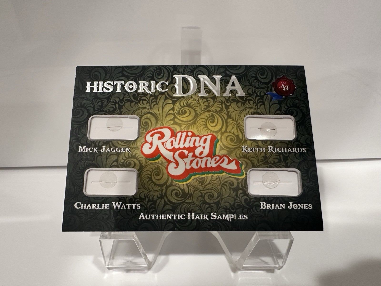 Authentic Autographs Historic DNA Prime 2022 ROLLING STONES Relic Quad Card /10 Authentic Autographs Historic DNA Prime 2022 ROLLING STONES Relic Quad Card /10