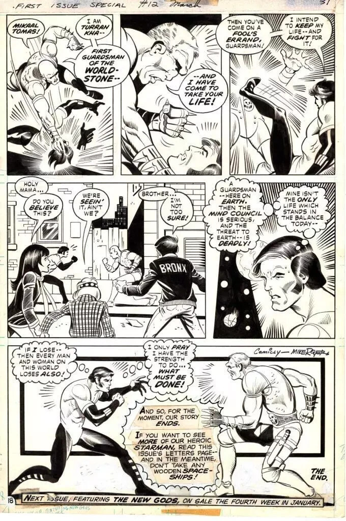Vosburg 1ST ISSUE SPECIAL 12 pg 31 1ST APPEARANCE STARMAN MIKAAL THOMAS ISSUE