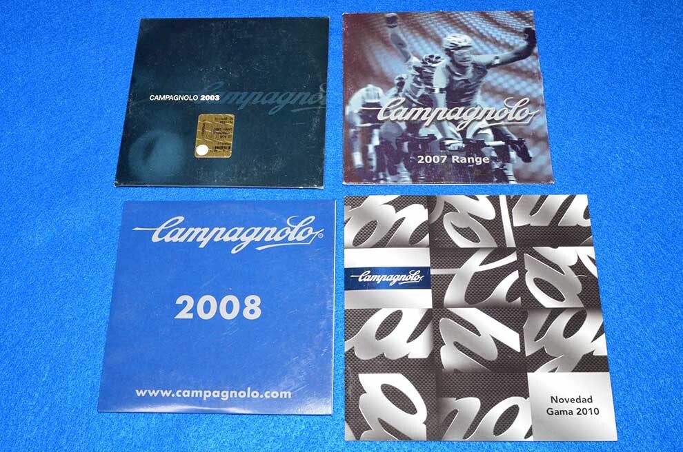 Lot of 4 - 2003, 2007, 2008, & 2010 Campagnolo Product Catalogs on CD Lot of 4 - 2003, 2007, 2008, & 2010 Campagnolo Product Catalogs on CD