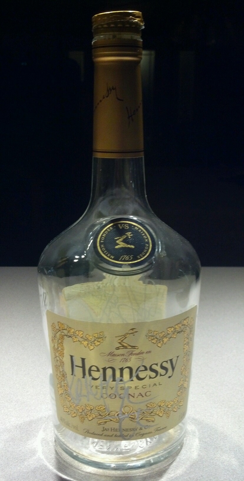 Bone Thugs&Harmony HENNESSY VERY RARE Rap Hip hop Autographed Bottle Empty