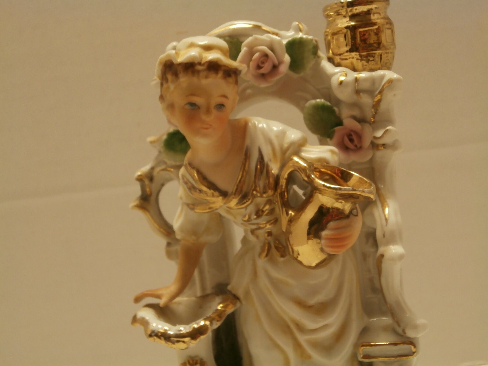 RARE ANTIQUE CAPODIMONTE PORCELAIN FIGURINE FROM ITALY ITALIAN TICHE ART RARE ANTIQUE CAPODIMONTE PORCELAIN FIGURINE FROM ITALY ITALIAN TICHE ART
