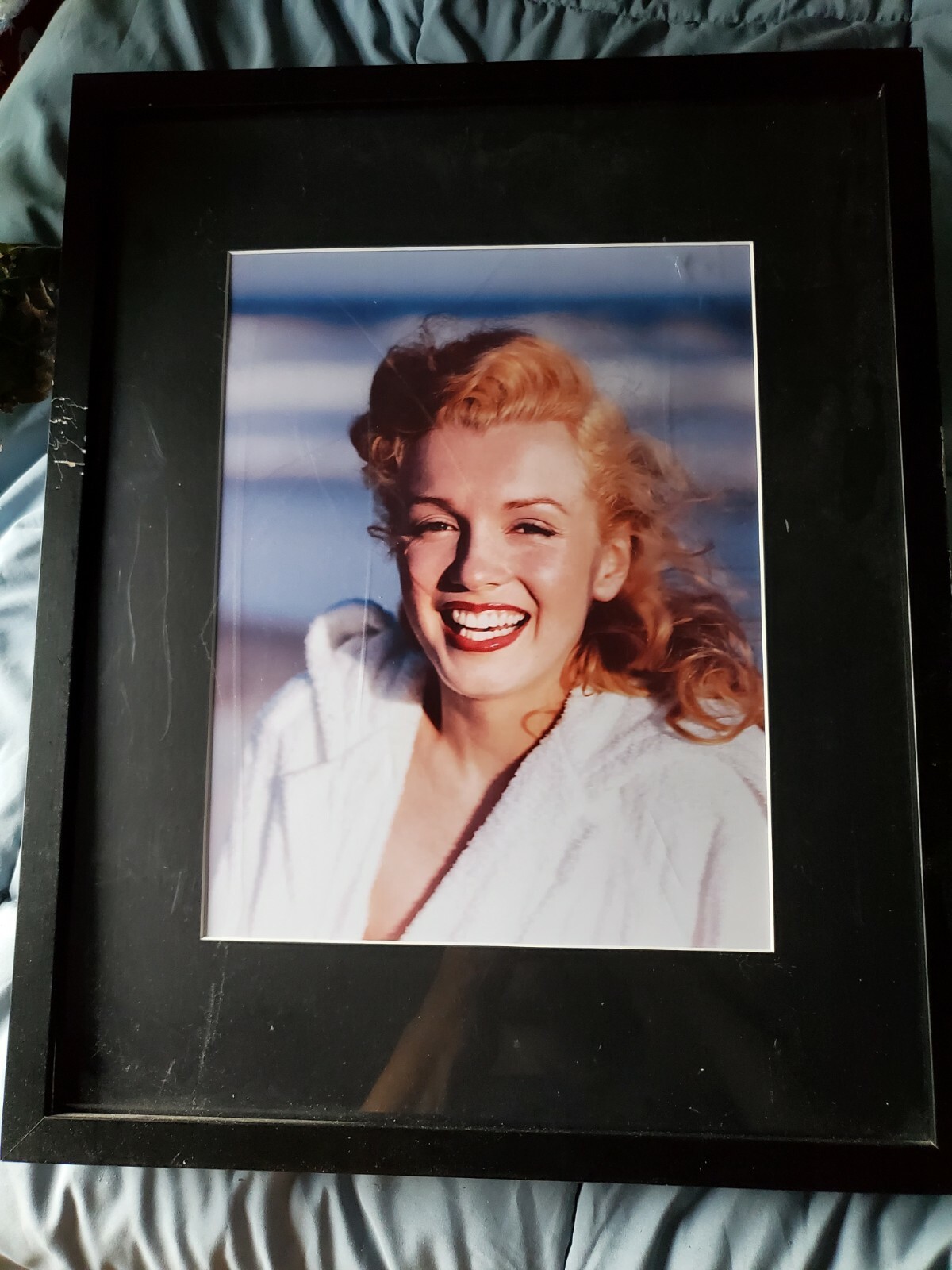 Marilyn Monroe Andre de Dienes BIG Vintage Young Pin-Up Photo Stamped