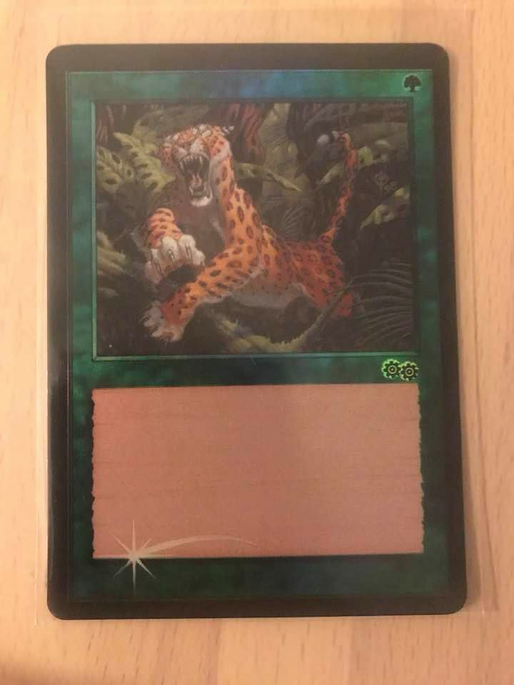 MTG Test Print - Poucing Jaguar - Urza's Saga TEXTLESS - Magic The Gathering MTG Test Print - Poucing Jaguar - Urza's Saga TEXTLESS - Magic The Gathering