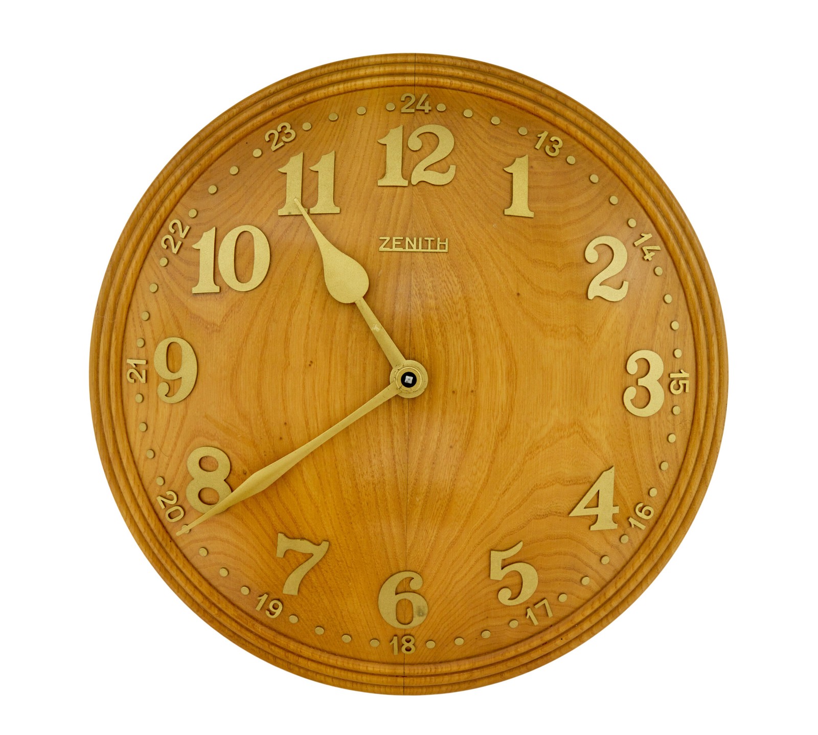 ART DECO ELM WALL CLOCK BY ZENITH ART DECO ELM WALL CLOCK BY ZENITH