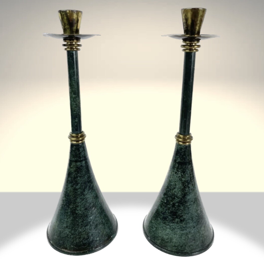 Very Rare Vintage Design - Pal Bell Shabbat Candlesticks. 1 Of A Kind Pal Bell. Very Rare Vintage Design - Pal Bell Shabbat Candlesticks. 1 Of A Kind Pal Bell.