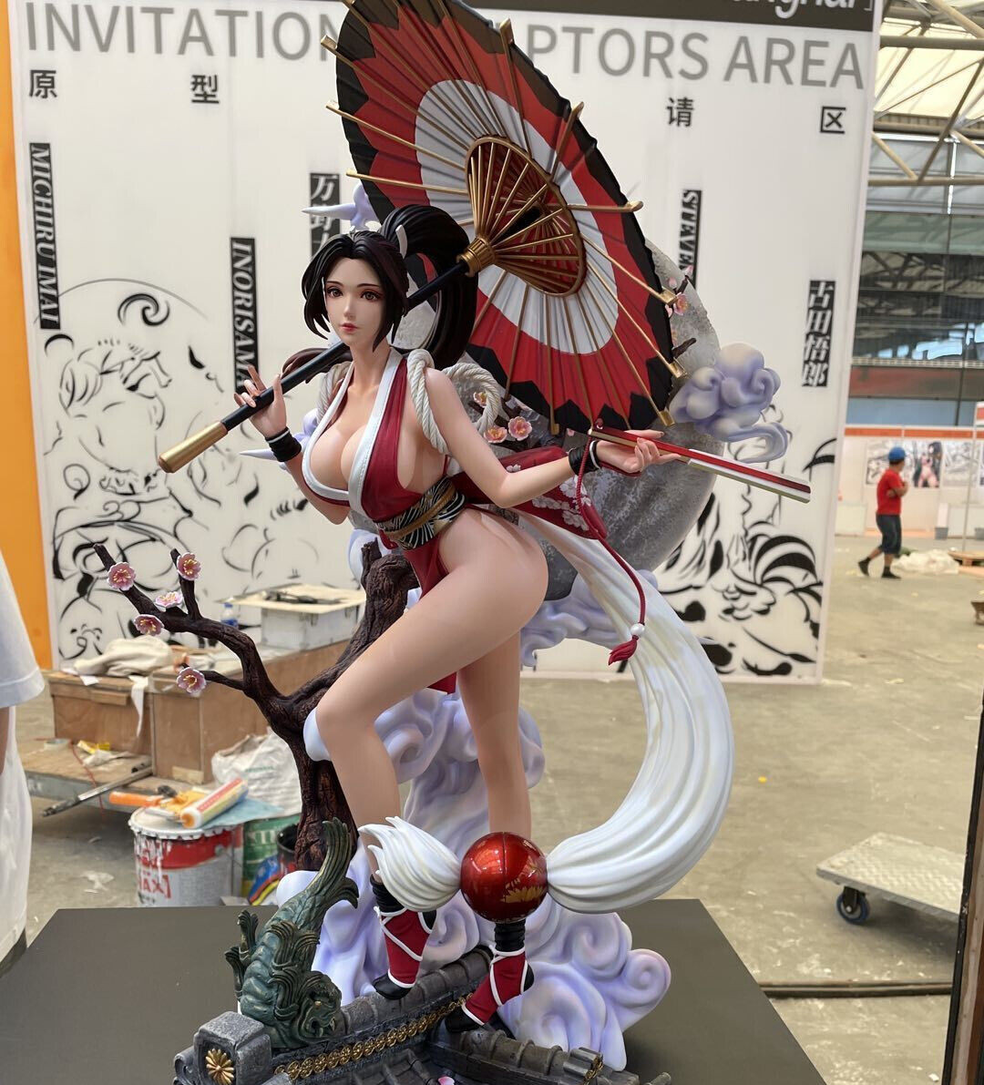 TriEagles Studio King of Fighters MAI SHIRANUI 1/4 Resin Painted Statue IN STOCK