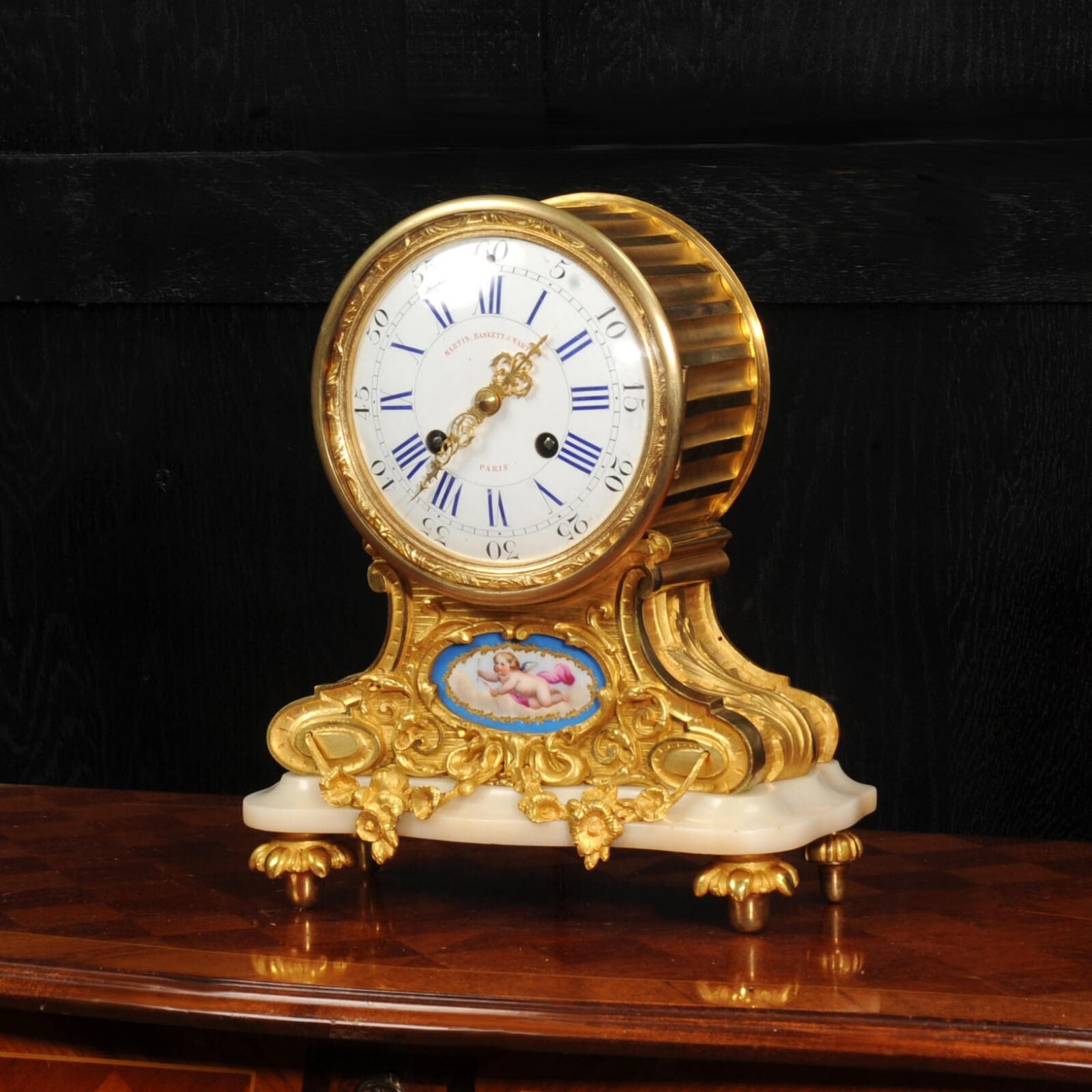 Antique French Ormolu and Sevres Porcelain Clock - Fine and Early