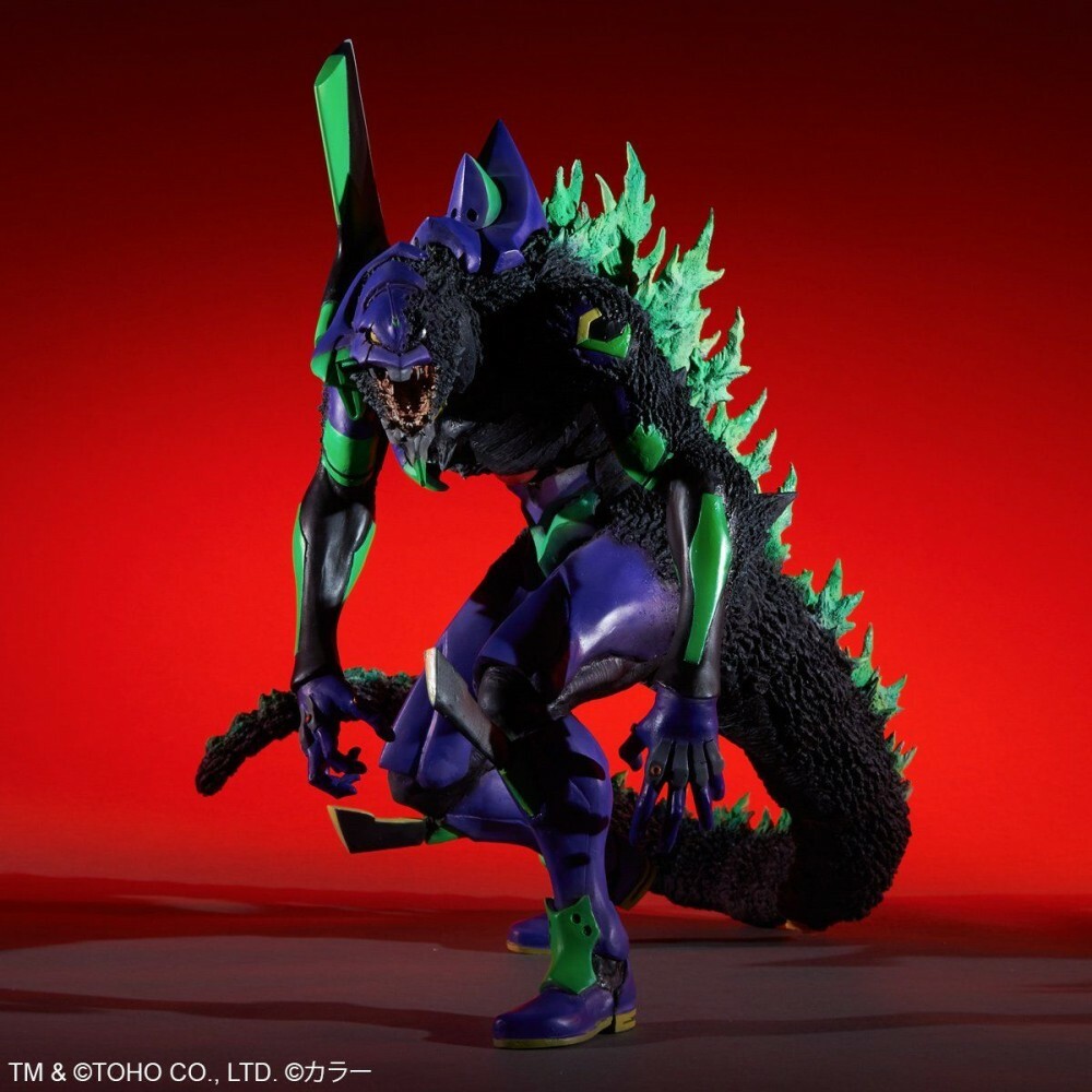X-Plus Godzilla vs Evangelion Unit 1 G Awakening Form Figure Toho 30cm Series
