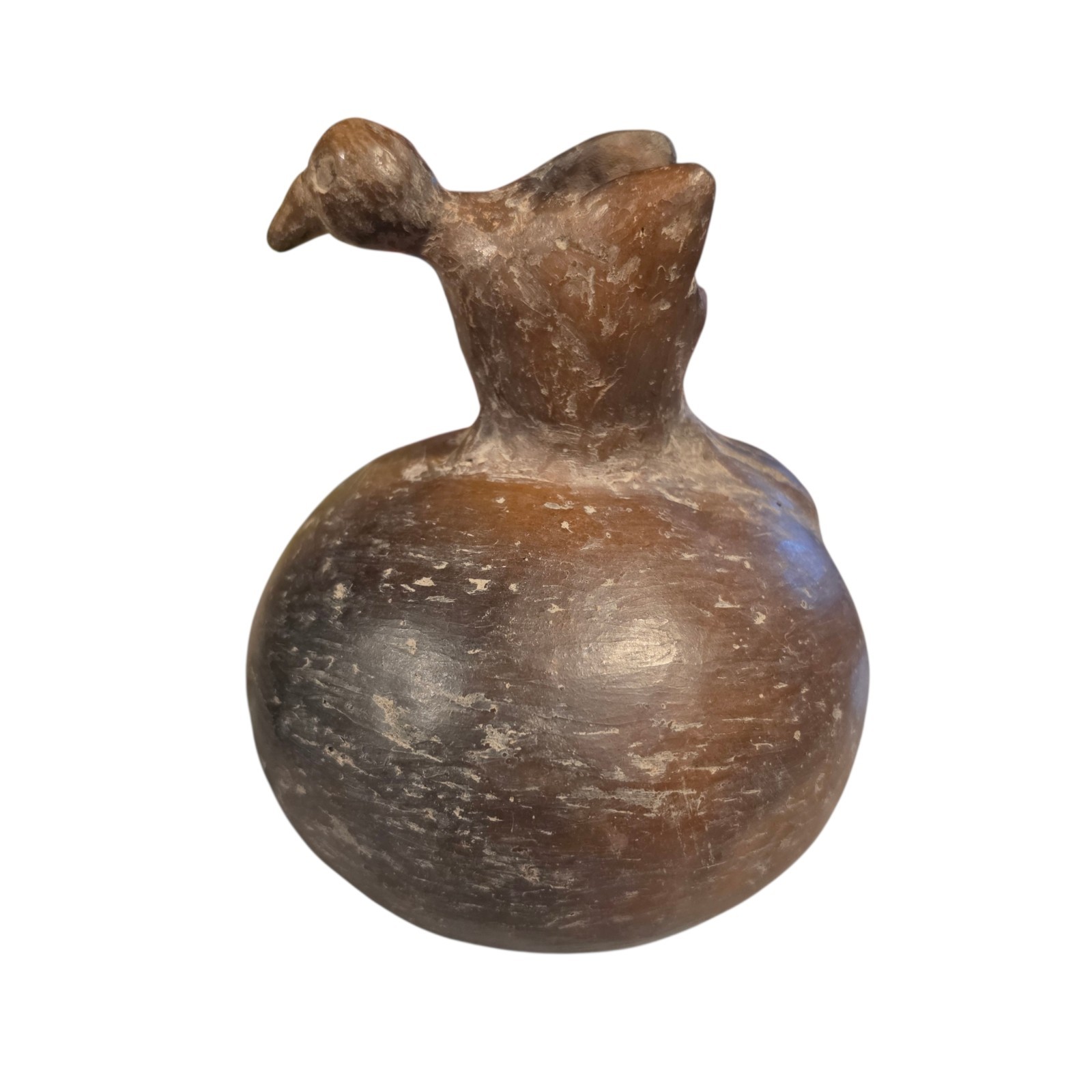 Pre-Columbian Mississippian Bird Effigy Pottery Vessel Native American Pre-Columbian Mississippian Bird Effigy Pottery Vessel Native American