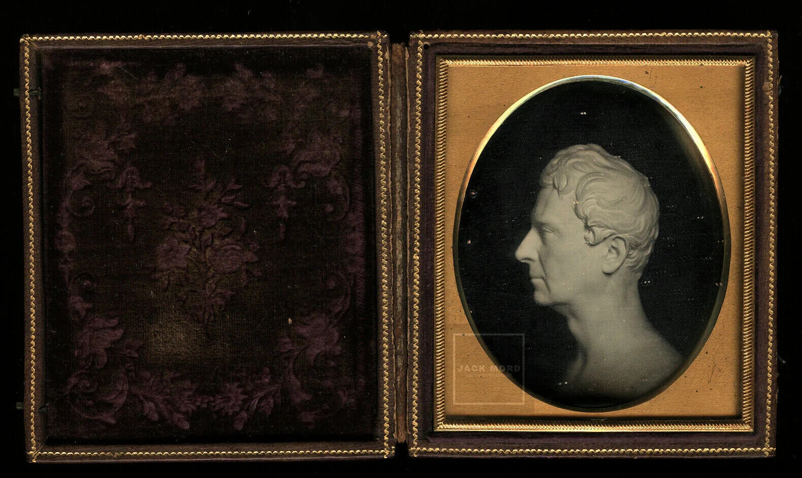 Julius Caesar Bust Profile Daguerreotype Erastus Dow Palmer Hiram Powers? Rare