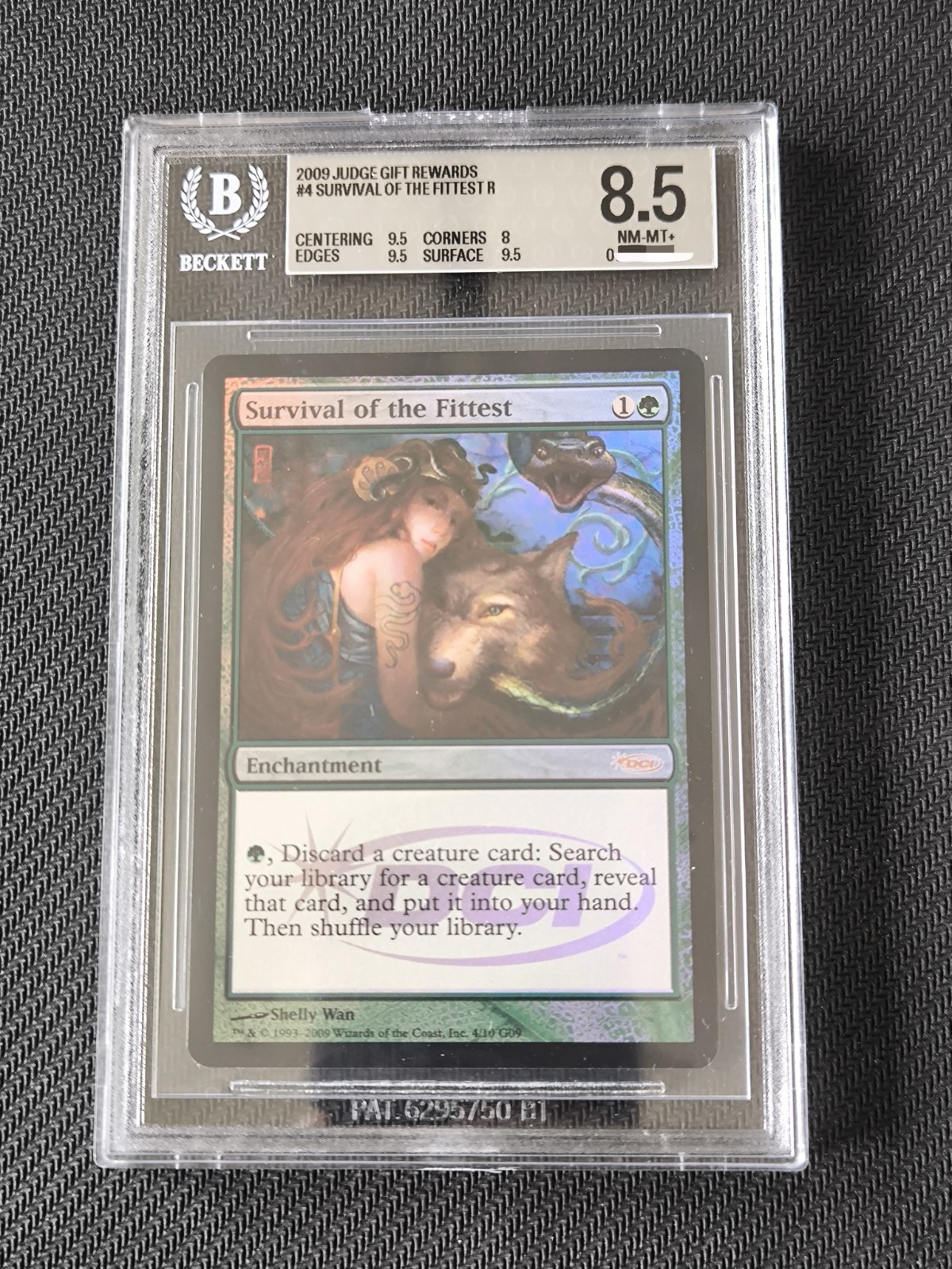 Survival of the Fittest Judge Promo Foil BGS 8.5 NM+ MTG EDH Premodern