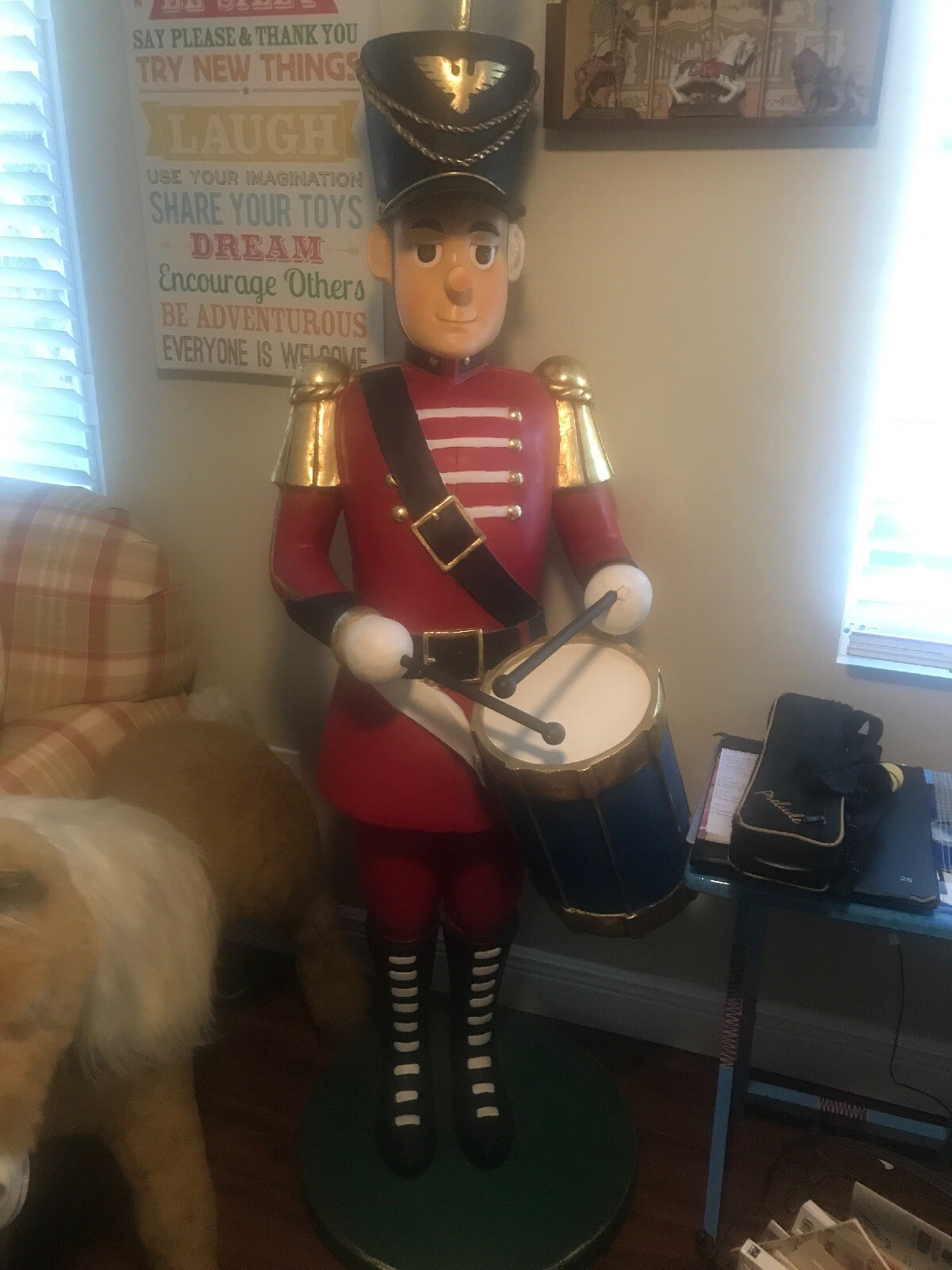Nutcracker Christmas Life Size Statue Gorgeous Holiday Drummer Boy Prop Decor Nutcracker Christmas Life Size Statue Gorgeous Holiday Drummer Boy Prop Decor