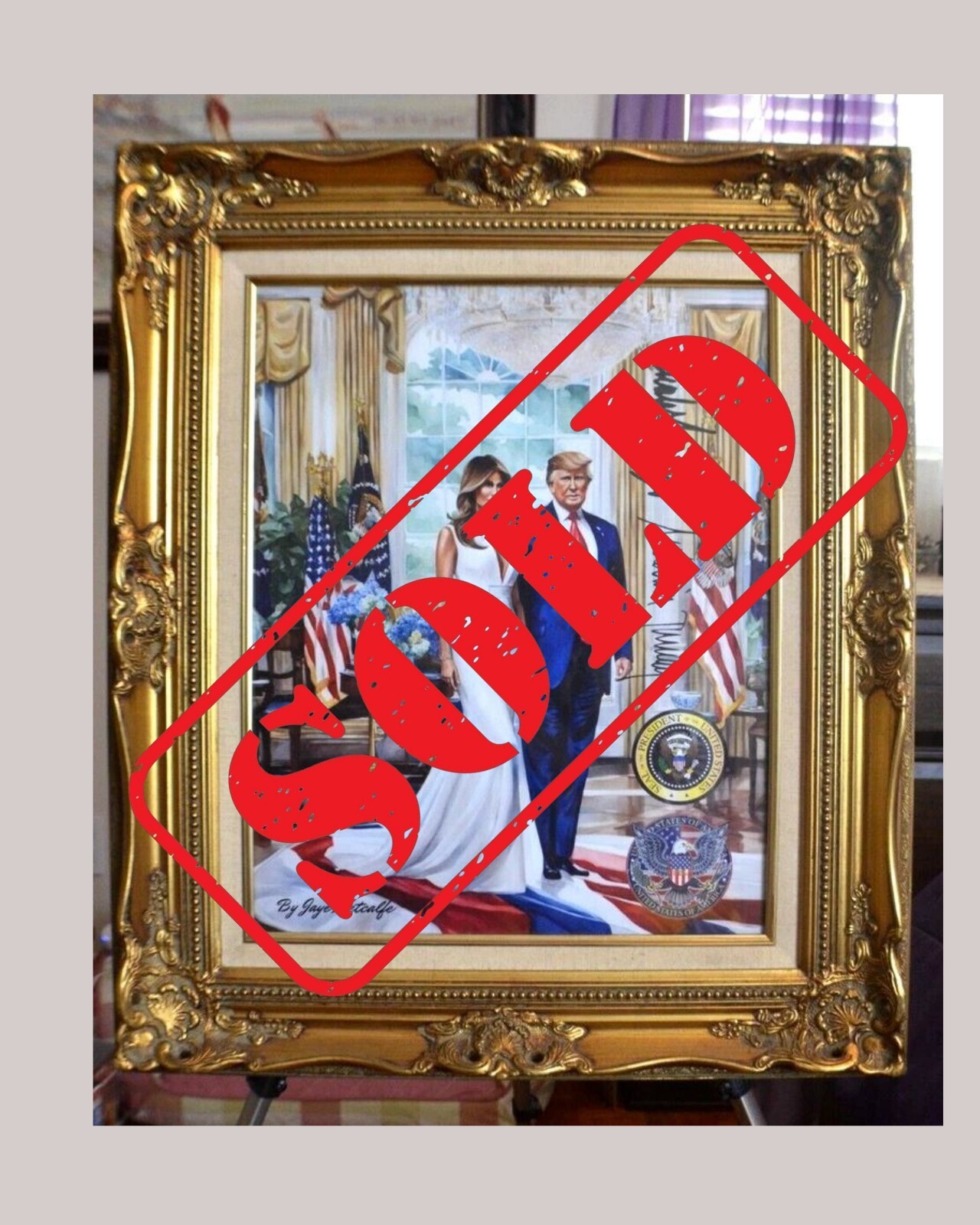 Donald Trump and Melania Trump Art RARE Limited / Special Edition Only 50