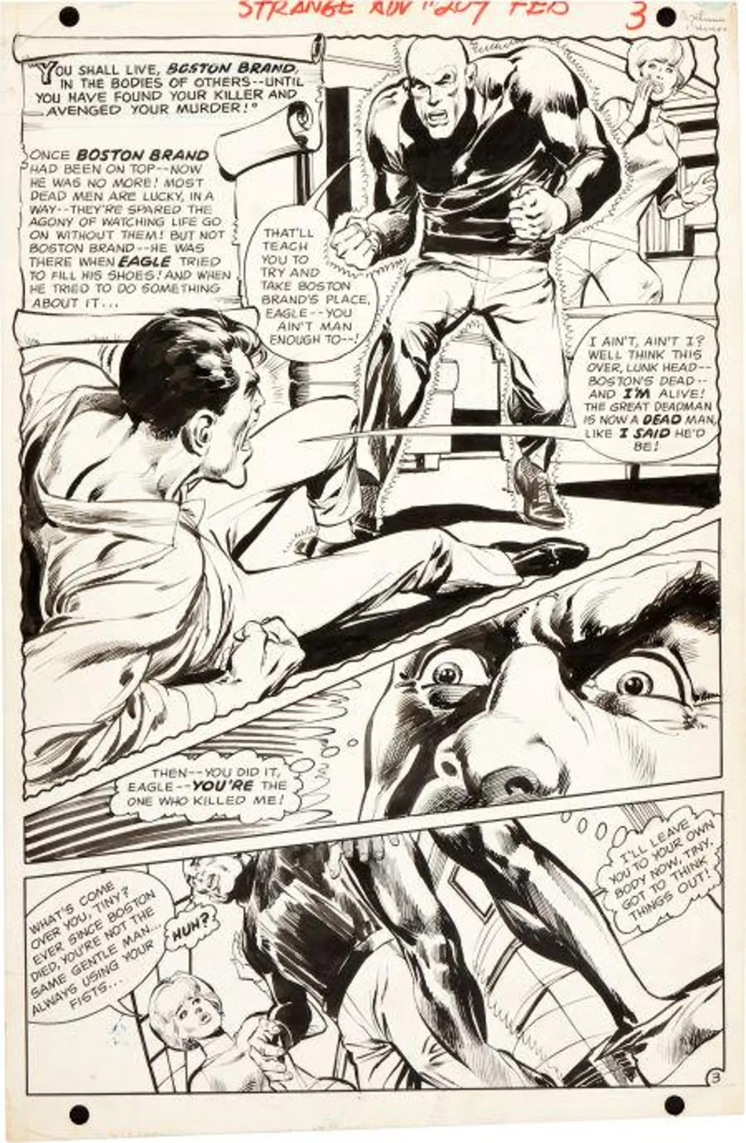 Neal Adams - Strange Adventures #209 (DC) - Original art from 1968