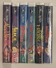 Walt Disney's NEW SET of 6  BLACK DIAMOND CLASSICS VHS TAPES: ALADDIN & 5 MORE picture