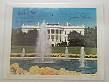 Jacqueline Kennedy Multi signed Auto 8x10 Photo US Presidents First Ladies PSA picture