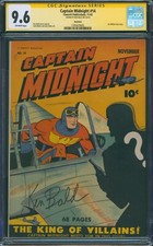 Captain Midnight #14 CGC SS 9.6 OWP Rockford Pedigree Fawcett Publications 1943 picture