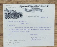 1904 Letterhead Arkansas Fayetteville Wagon Wood  Lumber picture