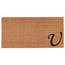 Calloway Mills Urban Chic Monogram Doormat Letter U Black/Natural 3' x 6' picture