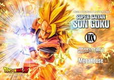 Prime 1 Studio Dragon Ball Z Son Goku Super Saiyan MegaHouse 1/4 Statue DX Fig picture