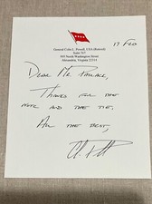 Secretary Of State Gen Colin Powell Authentic Original Autographed Signed Letter picture