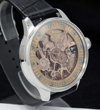 IWC Pocket Watch Movement Custom Wristwatch 1905 Skeleton Engraved Manual Japan picture