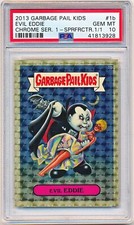 2013 Topps Garbage Pail Kids Chrome Series 1 Evil Eddie Superfractor 1/1 PSA 10 picture