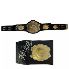 Khabib Nurmagomedov autographed signed belt UFC Conor McGregor JSA COA picture