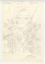 Robotech Defenders #2 Original Comic Book Art COVER Prelim by Judith Hunt picture