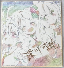 Zombieland Saga Kasumi Fukagawa Autographed Shikishi Illustration Collectible picture